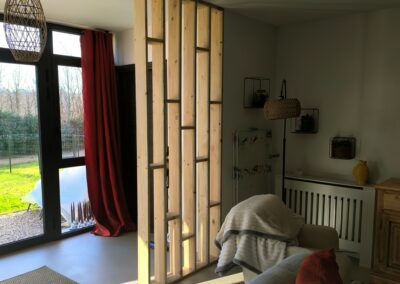 Fabrication sur-mesure claustra bois 
